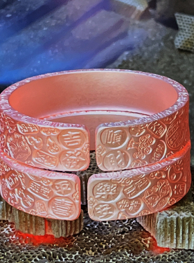 999足银吉言男女手镯实心纯手工