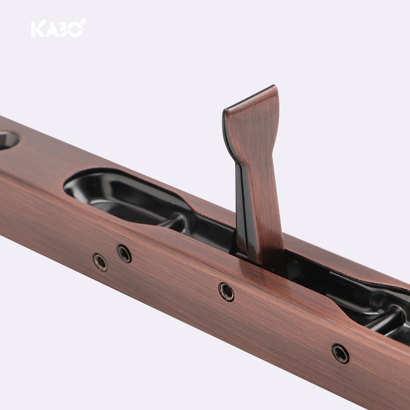 德国KABO插销盒式不锈钢暗装插销开槽双开子母门加长门闩插销锁扣 - 图1