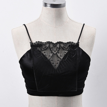 Low neckline V collar anti-light theorizer One-piece lace small can love female summer decoration false coat collar for the inside of the line