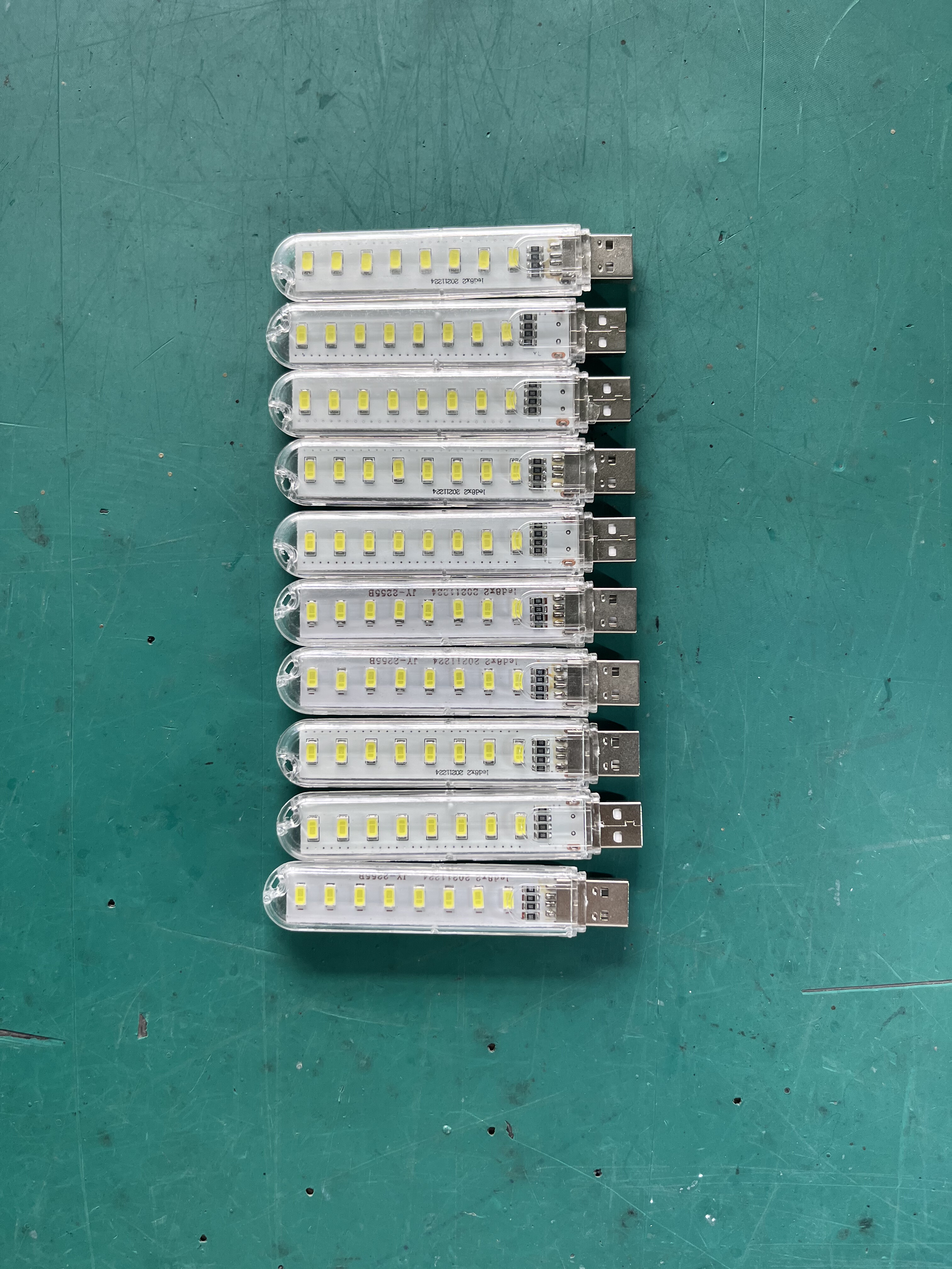 发10条USB小夜灯LED灯移动电源灯野营随身灯宿舍灯护眼灯8LED白光 - 图1