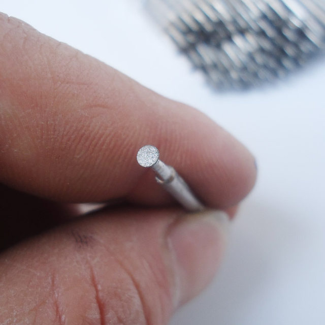Jade Carving Tools Thin Nail Head Diamond Grinding Rod