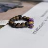 Agarwood South African Shu Jilai Royal Purple Barrel Bead Ring/s925/AZB19301 (Wen Yi)