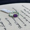 South Africa Shujulai Royal Purple Four-edged Beads and Turquoise Ring/s925 (West Bay) AZB16015