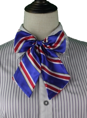 江苏农商蓝色无标记领花头花蝴蝶结丝巾领结职业装套装领花头花