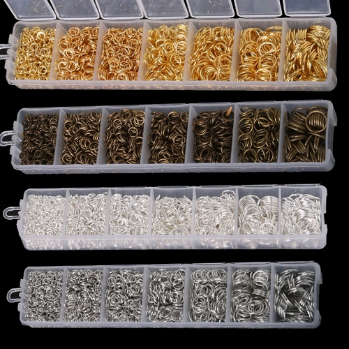 Колечки для украшений и бижутерии ручной работы, серьги, набор материалов, браслет, ожерелье, ювелирное украшение с аксессуарами, аксессуар, комплект, DIY