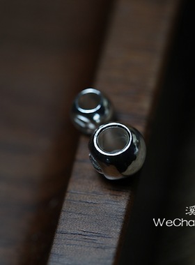 菊地健鹰实心隔珠银珠