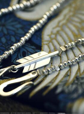 溪迟925纯银不规则银珠项链