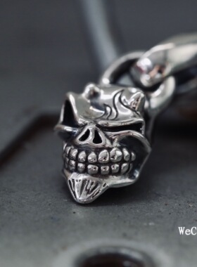 溪迟男士925银美式硬汉吊坠