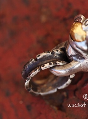 高山隆独眼骷髅925银吊坠