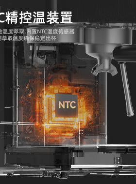 外贸跨境 咖啡机家用小型全自动冷热双萃研磨一体意式浓缩咖啡机