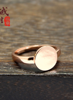 纯银戒指空托万能男女款DIY