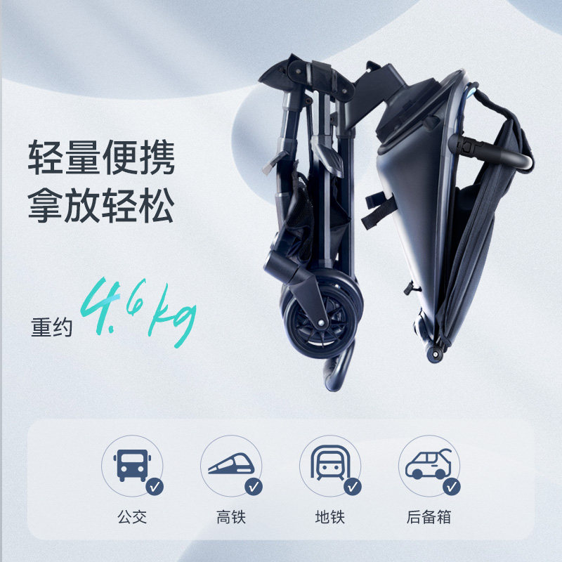 酷豆丁溜娃神器高景观双向婴儿车 酷豆丁母婴四轮推车
