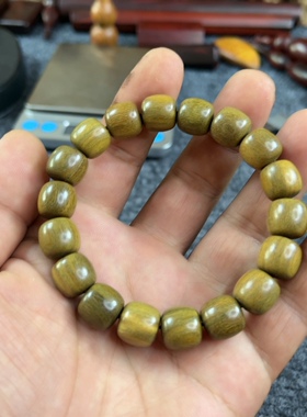 阿根廷老绿檀精品盘玩佛珠手串