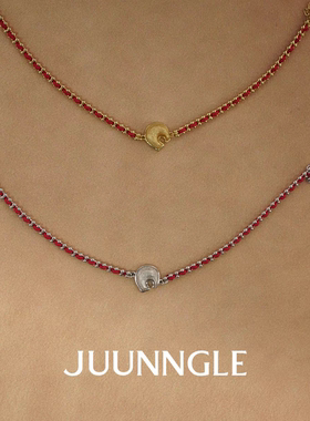 JUUNNGLE 洲谷 马年红绳 逍遥游鎏沙新年马蹄手链本命年W13