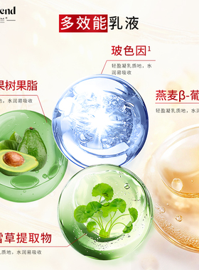 蝶芙兰多效能乳液舒缓肌肤玻色因紧致积雪草保湿乳滋润面部护肤品