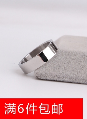 钛钢银色欧美风饰品戒指现货