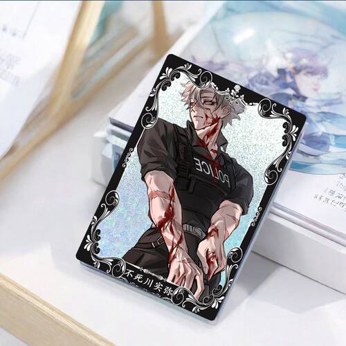 鬼灭之刃不死川实弥立牌流沙周边麻徽章亚克力砖学生礼物谷子套装 - 图0