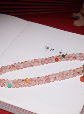 和田玉6MM玉石南红玛瑙冰红珠链手串一件代发小红书爆款时尚