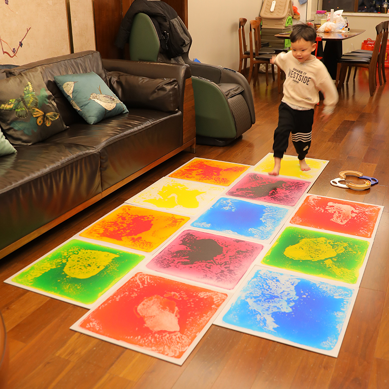 宝宝感官地垫早教液体爬爬垫儿童感统游戏训练器材爬行踩水垫玩具 - 图0