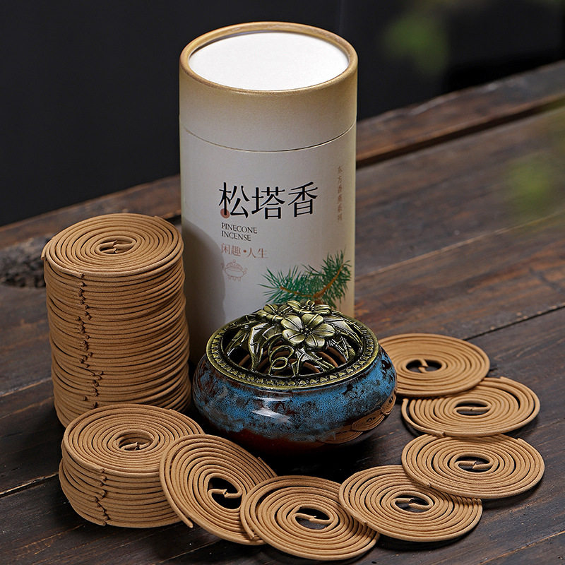 松塔香盘香室内香薰中式经典松柏香盘香家用室内熏香书房客厅檀香,淘宝优惠券,粉丝福利购,淘宝优惠卷