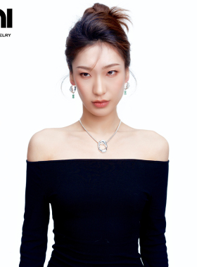 UNI优霓原创设计竹叶进化论鞋带扣项链小众设计简约吊坠项链女