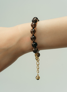 UNI优霓金银球天然石手链新款手镯简约串珠手链