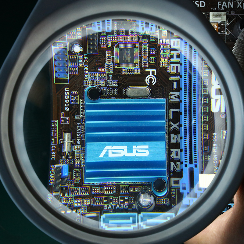 PDOK夹式放大镜带LED灯高清手机电子电路板维修修表工作台PD032AL - 图2