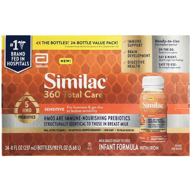 美国雅培水奶1段similac新生婴儿防胀气液体奶液态奶237ml*24瓶,淘宝优惠券,粉丝福利购,淘宝优惠卷