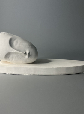 石膏扩香石简约书房博物馆摆件