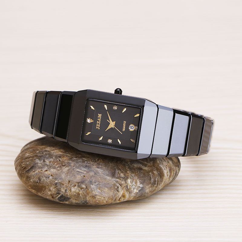 时尚陶瓷方形女士2020新款石英表 爵帅诺曼帝自营店国产腕表