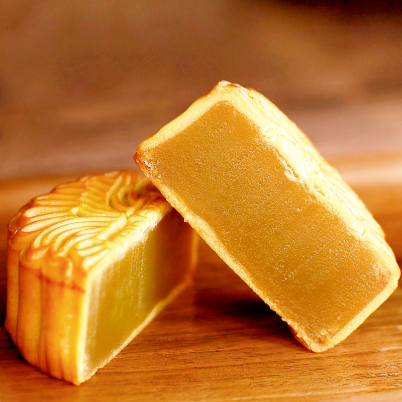 广州荔荣传统酒家双黄纯白莲蓉蛋黄月饼散装广式容广东五仁豆沙大