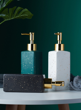 陶瓷乳液卫浴洗发按压分装瓶摆件