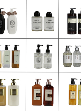 样板间卫生间沐浴乳洗发露装饰摆件卫浴店高端民宿酒店壁龛装饰品