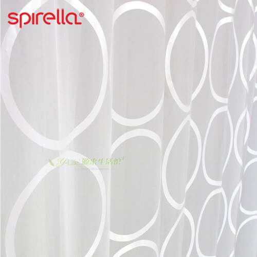 Spirella完整圆peva防水布时尚卫浴印花卫生间浴室隔断帘子欧式 - 图1