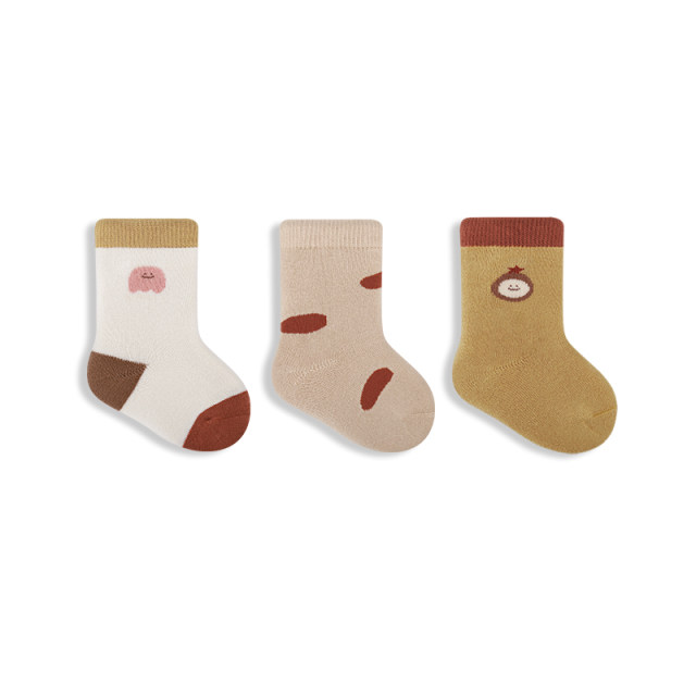 ການເກັບຮັກສາຄວາມຮ້ອນ Terry ກາງ calf socks ກາຕູນລະດູຫນາວງາມ