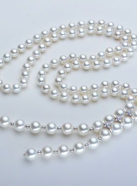 毛衣链百搭网红同款天然淡水珍珠