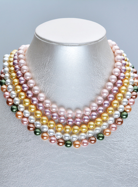 中老年送妈妈婆婆旗袍珍珠项链