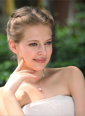 强光无暇简约锁骨日韩送女友贝珠