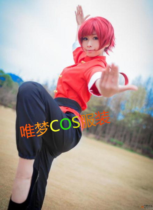 现货包邮cosplay服男女乱马2/1早乙女 cos服售假发-图1