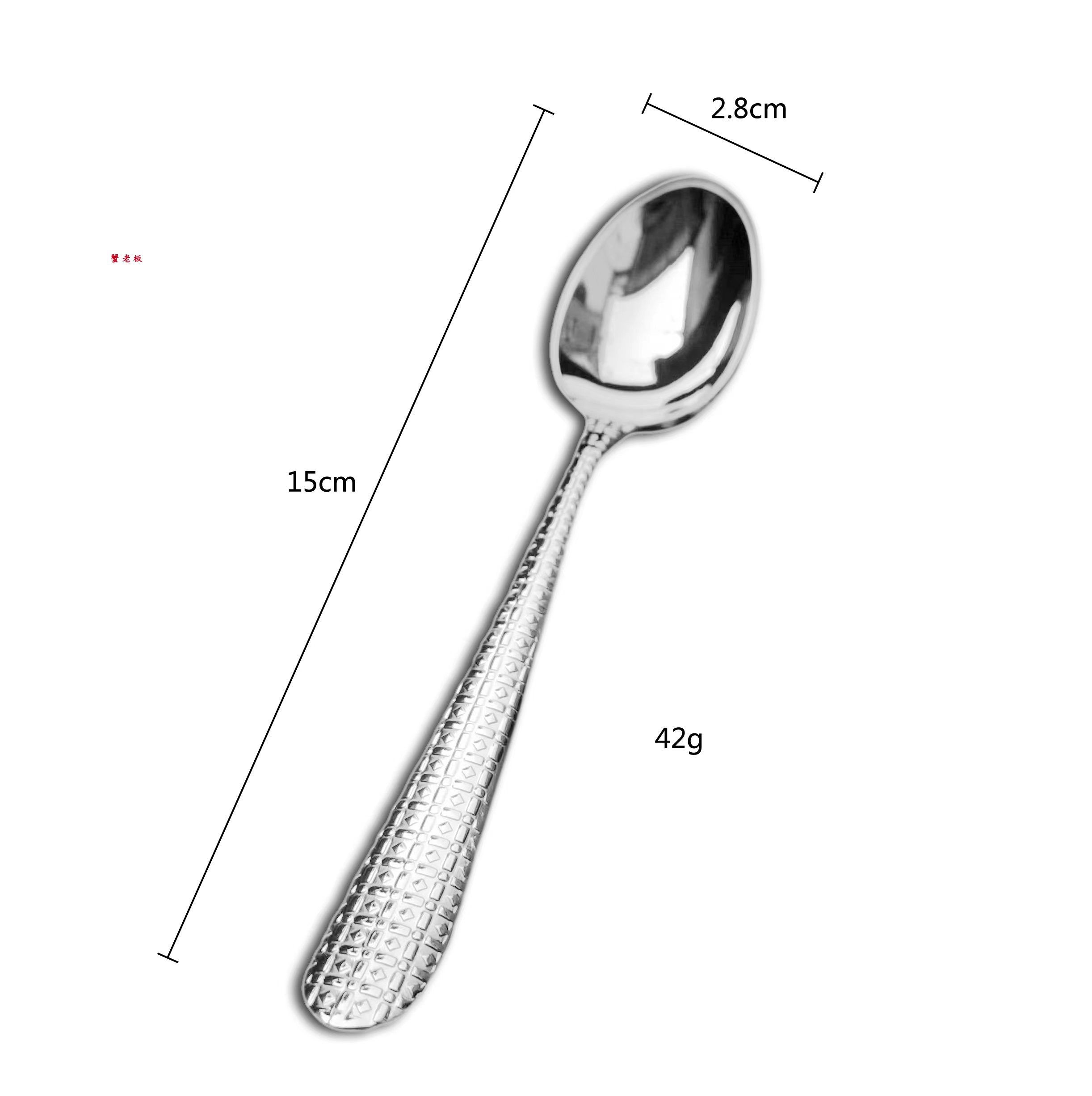 包邮不修图荷兰sola食品级不锈钢1810复古雕刻纹饰咖啡勺甜品勺子 - 图3