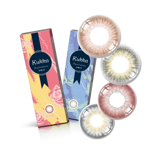 Япония Кукка Куджия Ученики управляют 10 штуками*3 коробки женского размера, диаметр невидимых миопических очков Официальный аутентичный