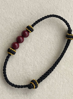 纯手工手链本命年平安喜乐百搭