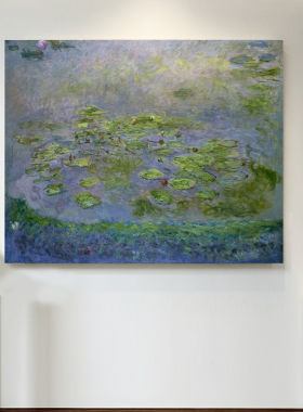 书艳画室莫奈diy数字油画睡莲池塘风景手绘油画装饰画客厅卧室画