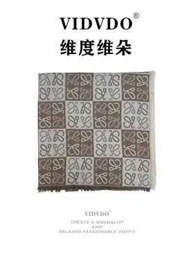 维度维朵直播【蝴蝶花大方巾围脖围巾】四季空调毯车用午睡办公室