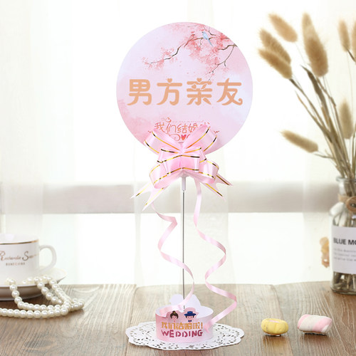 婚礼桌卡席位卡森系中式欧式桌号数字贴桌牌称谓婚宴婚庆结婚用品 - 图2