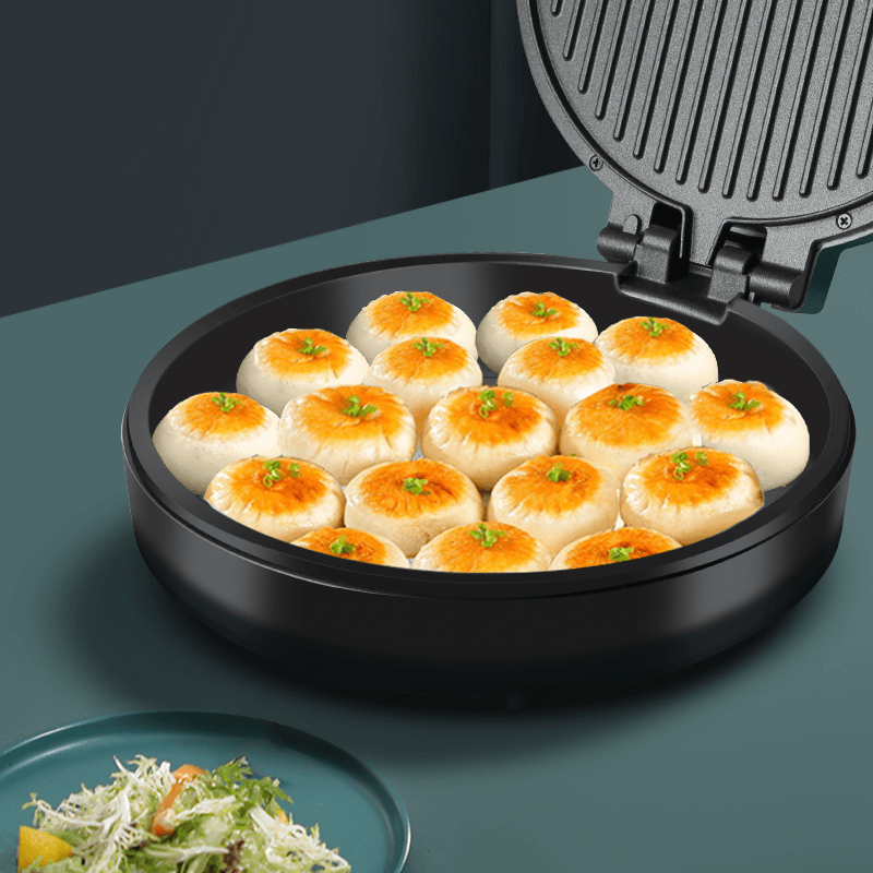 奥克斯家用双面加热烙饼锅称电饼档 联奥电器电饼铛/可丽饼机/薄饼机