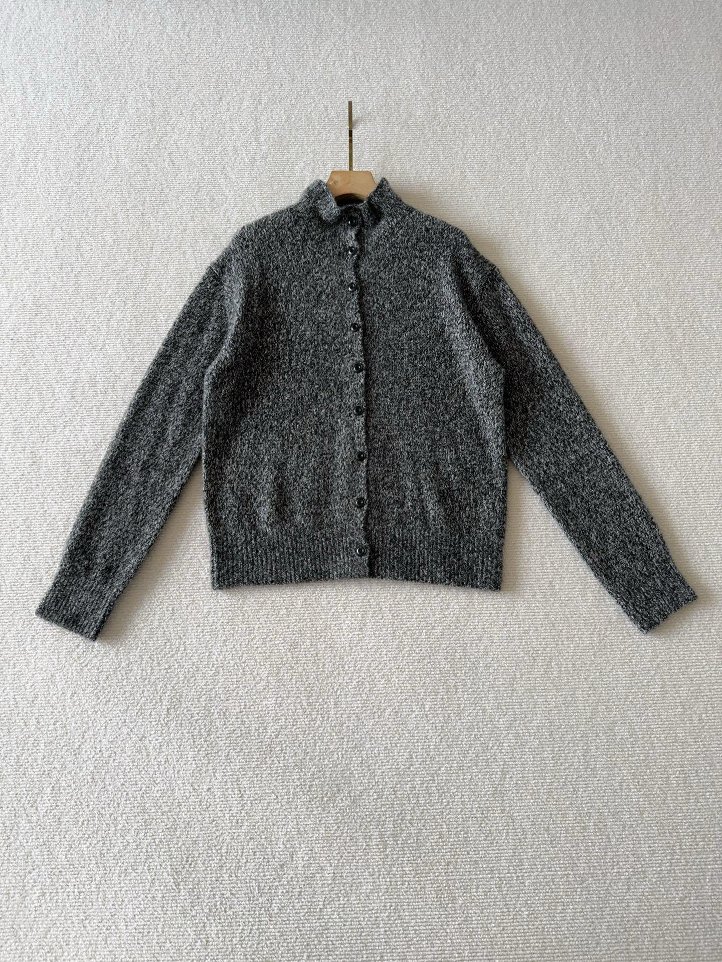 2025冬季新款女士半高领女重磅夹花山羊绒真丝宽松高领单排扣开衫,淘宝优惠券,粉丝福利购,淘宝优惠卷