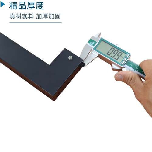 不锈钢方管玻璃门拉手大门把手办公室隔断门有框门木门亚黑色扶手 - 图1