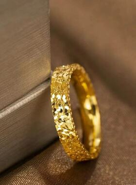 碎冰冰戒指男女情侣对戒