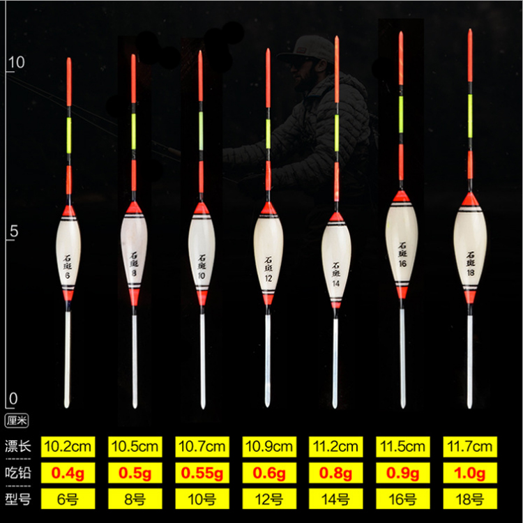 石斑漂小鱼浮漂浅水漂草洞草窝冰钓漂白条鲫鱼漂套装钓鱼渔具包邮 - 图1